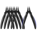 5 Inch Flush Cutters, 5 Pack Micro Wire Cutters, Sharp Zip Tie Cutter, Precision Wire Cutters for Crafting, Jewelry Making, Plastic Models, 3D Print, Electronics, Floral - color: Black ( 5 Pack )