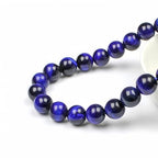 MJDCB Stone Beads 6mm 60pcs Round Sapphire Blue Tiger's Eye Loose Gemstone Bead Charms for Jewelry Making Bracelet Necklace Earring Pendant - color: Sapphire Blue Tiger's Eye, size: 6mm