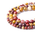 Natural Stone 6mm Egg Yolk Stone Smooth Round Loose Beads Energy Gemstone DIY for Jewelry Making Bracelet Necklace 1 Strand 15" - color: Egg Yolk Stone, size: 6mm
