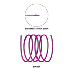 3mm Aluminum Craft Wire, 50 Feet 9 Gauge Bendable Anodized Metal Wire for Sculpting, Jewelry Making, Armature Making, Wire Weaving and Wrapping - size: 3mm, style: Purple