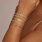Gold Bracelets Set for Women Stack, Chunky Thick Bracelets Stack for Women Trendy, Simple Dainty Thin Gold Plated Cuff Stackable Bracelets With Beaded Cuban Paperclip Snake Rope Bangle Hand Chain Jewelry - style: Style 13-gold