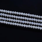 Adabele 15 Inch Natural Blue Flash Moonstone Healing Gemstone 3mm (0.12 Inch) Tiny Small Faceted Round Loose Beads Stone Spacer (110-120pcs) for Craft Jewelry Making GK3-7 - color: Blue Flash Moonstone, size: 3mm (0.12") - 15 inch/1 strand