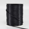 LUSTEMBER 2 mm x 330 Feet Satin Nylon Cord, Silky Smooth Nylon String for Jewelry Making Bracelet Necklaces Beading Thread Rattail Macrame Kumihimo Chinese Knot Craft - size: Black