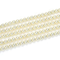 48pcs Adabele AAA Grade 8mm Natural Shell Pearl Loose Round Beads Freshwater Mother of Pearl Nacre 15 inch (Cream White) for DIY Craft Jewelry Making SP8-2 - color: Cream white/Warm white, size: 8mm (48pcs/1 Strand)