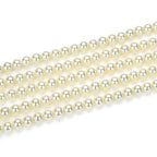 48pcs Adabele AAA Grade 8mm Natural Shell Pearl Loose Round Beads Freshwater Mother of Pearl Nacre 15 inch (Cream White) for DIY Craft Jewelry Making SP8-2 - color: Cream white/Warm white, size: 8mm (48pcs/1 Strand)
