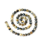 60PCS 6mm Natural Dream Tiger Eye Stone Round Loose Beads for Jewelry Making DIY Bracelet Necklace Materials 1 Strand 15" - color: Dream Tiger Eye, size: 6mm