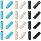 1 Box 192PCS 4x13MM Cylinder Stone Beads Strands with Hole Synthetic Turquoise Column Gemstone Tube Shaped Loose Spacer Bead Bulk for Jewelry Making Bracelets Necklaces DIY Crafts Supplies - color: 3 Color Mix