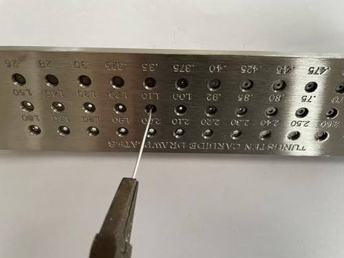 Jewelry Wire Drawplate Carbide Steel Round Draw Plate for Jewelry Wire Making (0.26-2.8mm, 39 Holes) - size: 0.26-2.8mm, 39 Holes