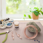 The Beadsmith Square Craft Wire - Medium Temper Beading Wire, Rose Gold Color, 18 Gauge, 4 Yards - color: Rose Gold, size: 18 Gauge, 4 Yard Coil