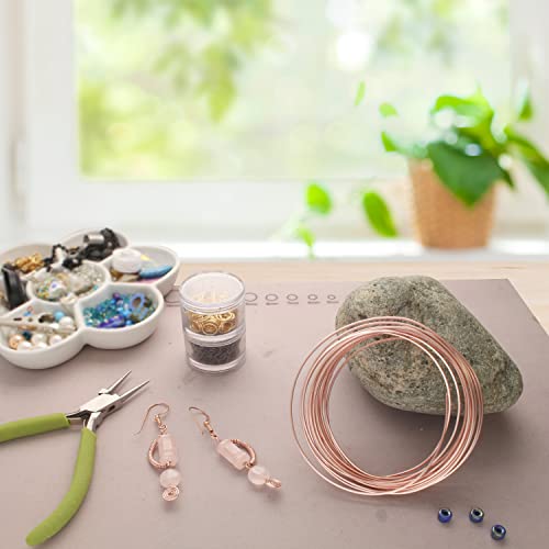 The Beadsmith Square Craft Wire - Medium Temper Beading Wire, Rose Gold Color, 21 Gauge, 4 Yards - color: Rose Gold, size: 21 Gauge, 4 Yard Coil