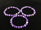 Adabele 1pc Natural Stretch Gemstone Bracelet 8mm (0.31") Bead 7" to 8.5 inch Healing Crystal Energy Quartz Chakra Jewelry Women Unisex Birthday Gift - color: Amethyst, size: 7 inch