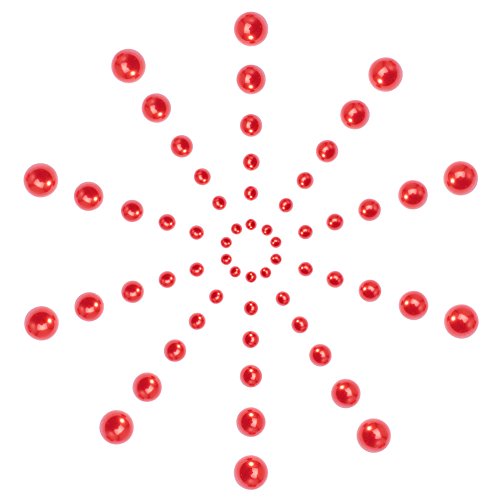 PH PandaHall 690pcs 6 Sizes Red Flat Back Pearl Cabochon Half Flatback Pearl Bead Gem Scrapbook Craft Beads for Christmas Crafts Shoes Wedding Dress DIY Phone Nail Making (4/5/6/8/10/12mm) - color: Red