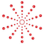 PH PandaHall 690pcs 6 Sizes Red Flat Back Pearl Cabochon Half Flatback Pearl Bead Gem Scrapbook Craft Beads for Christmas Crafts Shoes Wedding Dress DIY Phone Nail Making (4/5/6/8/10/12mm) - color: Red