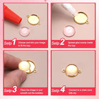 PATIKIL Pendant Trays for Jewelry Making, Blank Pendants Zinc Alloy Oval Bezel Settings Flat Base for Necklace Bracelet Charm - color: Copper Tone