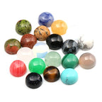 Natural Stones Cabochon 4 6 10 12 14 16 18 20 MM Round No Hole for Making Jewelry - size: 8 MM
