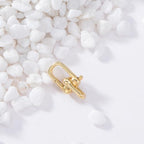 14K Gold Jewelry Clasp Necklace Extender Clasp Bracelet Extension Connector for DIY Necklace Bracelet Anklet Jewelry Making (Style 1) - size: Style 1-Yellow