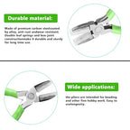 2 pcs Jewelry Pliers Set, Include: 6-Inch 6-Step Bail Making & Nylon Jaw Pliers for Wire Wrapping - style: green
