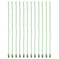 MECCANIXITY Ball Bead Chain Beaded Necklace Chains 5 Inch Adjustable Metal Ball Chains 2.4mm/0.1inch Keychain for Jewelry Making,DIY Craft Projects,Pack of 12(Light Green) - color: Light Green