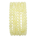 BEADIA Natural Lemon Jade Stone Round Loose Semi Gemstone Beads for Jewelry Making 4MM 38cm/Strand - color: Lemon Jade, size: 4mm