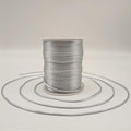 2 mm 330 Feet Satin Nylon Cord String for Jewelry Making Bracelet Necklaces Beading Thread Rattail Macrame Kumihimo Chinese Knot Craft - size: Silver