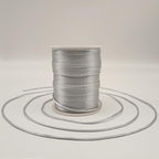 2 mm 330 Feet Satin Nylon Cord String for Jewelry Making Bracelet Necklaces Beading Thread Rattail Macrame Kumihimo Chinese Knot Craft - size: Silver