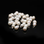5 Pcs Natural Pearl Pendants Irregular Freshwater Pearl Pendant Charms for Jewelry Making Necklace Bracelet DIY Gift - color: calabash