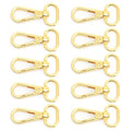 CRAFTMEMORE Snap Hook Swivel Push Gate Lobster Clasps Fashion Clips Purse Making FS10 Pack of 10 (Gold, 3/4 Inch) - color: Gold, size: 3/4 Inch