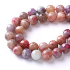 60pcs 6mm 5A Natural Pink Tourmaline Stone Beads Round Loose Spacer Healing Energy Beads for Jewelry Making DIY Bracelets Necklaces 15" (6mm, Pink Tourmaline) - color: Pink Tourmaline, size: 6mm