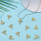 100Pcs Bowknot Charms, Alloy Bow Pendants Bowknot Jewelry Bulk Dangle Charms Elegant Earring Pendants for Earrings Necklace Bracelet Keychain Jewelry Making DIY Crafts - color: Gold