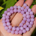 Natural Stone Beads 8mm Polished Round Smooth Gemstone Beads for Jewelry Making Supplies 15 Inch(45 Beads) (Lavender Purple) - color: lavender purple-45pcs