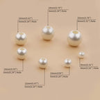 FM FM42 500g/1200pcs 10mm Pearls with 5mm Big Hole Ivory Simulated Pearl Beads for Crafts - color: 10mm Pearls with 5mm Hole, 500g/1200pcs