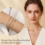 14k Gold Necklace Chains for Jewelry Making, Total 27 Feet 8 Rolls Bracelet Chains for DIY, 3.3 Feet Each Style, 14K Gold Plated Chain with Jump Rings/Lobster Clasps/Connectors - color: 14k Gold-27 Feet 8 Rolls