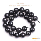 GEM-Inside Natural 16mm Black Obsidian Gemstone Loose Beads Round Energy Power Beads for Jewelry Making 15" - color: Black Obsidian, size: 16mm