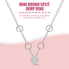 500 Pcs Double Open Jump Rings Kit, Zinc Alloy Mini Round Split Craft Jump Keychains Key Ring with Double Loops Connectors for Jewelry Making, Bracelets, Necklace, DIY (5, 6, 8, 10, 12mm) - color: Bronze