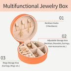 12-Pack Basketball Jewelry Box Bulk Team Gifts for Girls, Orange Round Mini Travel Jewelry Case Organizer for Basketball Players Coaches, Senior Night Tournament Gifting - style: Basketball