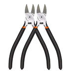BOENFU Wire Snips Floral Wire Cutter Jewelry Wire Snippers 6 Inches 2 Pack Flush Cut Pliers Side Cutters Metal Cutting Tool for Crafting, Floral, Artificial Flowers, Chicken Wire, Electrical - color: 6 Inches - 2 Pack - Black Handle