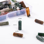 Natural Indian Agate Cylinder Tube Beads 4x13mm 38cm/str Loose Semi Gemstone Stone Beads for Making Bracelets Necklace Earrings - color: Indian Agate, size: 4x13mm Cylinder