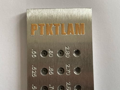 Jewelry Wire Drawplate Carbide Steel Round Draw Plate for Jewelry Wire Making (0.26-2.8mm, 39 Holes) - size: 0.26-2.8mm, 39 Holes