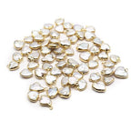 10PCS Natural Pearl Pendants Irregular Multiple Shapes Cultured Freshwater Baroque Pearl Charms for Jewelry Making Gift - color: 14x12mm