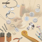 OWDEN 167 Pcs D.I.Y. Hand Stamped kit, Metal Stamping kit and DIY Personalized Stamp Jewelry Gift, Tag and Bracelet Blanks,Great Teenage Birthday Gift, Unique Handmade Jewelry