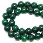 Natural African Green Jade Beads - African Green Jade Stone Beads for Bracelets, 8mm Round Loose Beads (44-47 Pcs, 8mm) - color: African Green Jade, size: 8mm