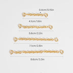 FAMARINE Gold Silver Necklace Extender Chains for Women - color: gold B