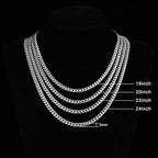 4/6mm Cuban Link Chains for Men - Gold/Silver Plated Stainless Steel Miami Curb Chain Necklace - No Tarnish Hip Hop Mens Jewelry, 18"/20"/22"/24" - color: 6MM Silver Chain, size: 18inch