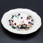 40 Pcs Healing Loose Beads Fat Water Drop Shape Polished Natural Necklace Stone Pendants Crystal Charms for Jewelry Making DIY Craft - color: fat water drop