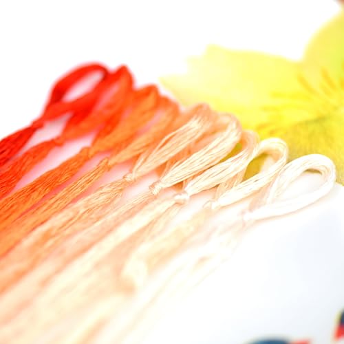 Natural 100% Mulberry Handmade Embroidery Silk Thread Silk Floss (26) - color: 26