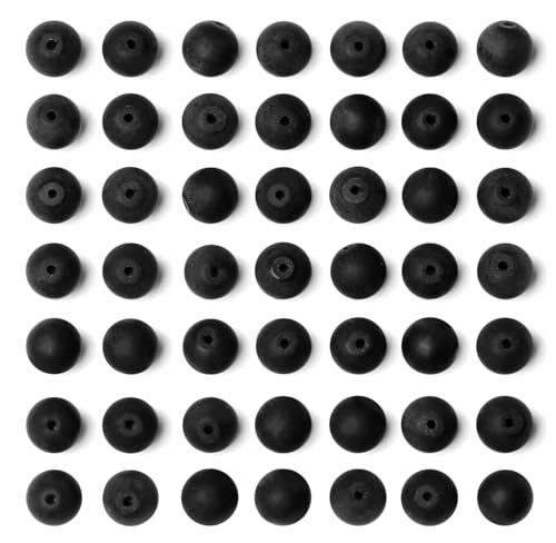 QINJIEJIE 100PCS Matte Black Obsidian Beads 8mm Natural Stone Beads Round Loose Gemstone Bead for Bracelet Beading Crystal Jewelry Making DIY Necklace Earrings 0.32" - color: Matte Black Obsidian, size: 100PCS
