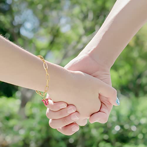 tiggell 20pcs Chain Bracelets Kit Alloy Link with Lobster Clasps for Christmas DIY Women Jewelry Findings Bracelet Making (Gold) - color: Gold