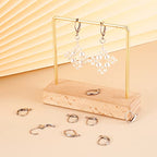 Pandahall 100pcs Stainless Steel Lever Back Hoop Earrings Surgical Earring Components for Jewelry Makings 13x10x1.5mm
