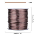 328 Feet Aluminum Craft Wire, 18 Gauge Brown Bendable Soft Metal Aluminum Wire Roll Bulk for DIY Crafts Sculpting Jewelry Making - color: Brown, size: 18 Gauge