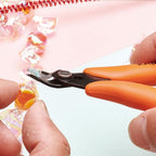 KATA Micro Wire Cutters Pliers: Precision Flush Cutter Tools for Jewelry Making Craft- 5-Inch Small Zip Tie Cutter Nippers - Mini Wire Side Cutting Snips for Electronics, Hobby Plastic Models, Gundam - color: Orange